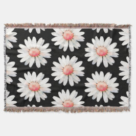 Red Dotted Daisy's Decke