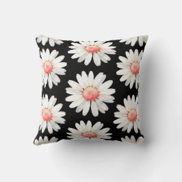 Red Dotted Daisy's Kissen