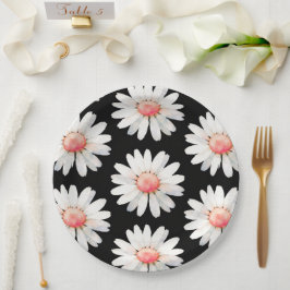 Red Dotted Daisy's Pappteller