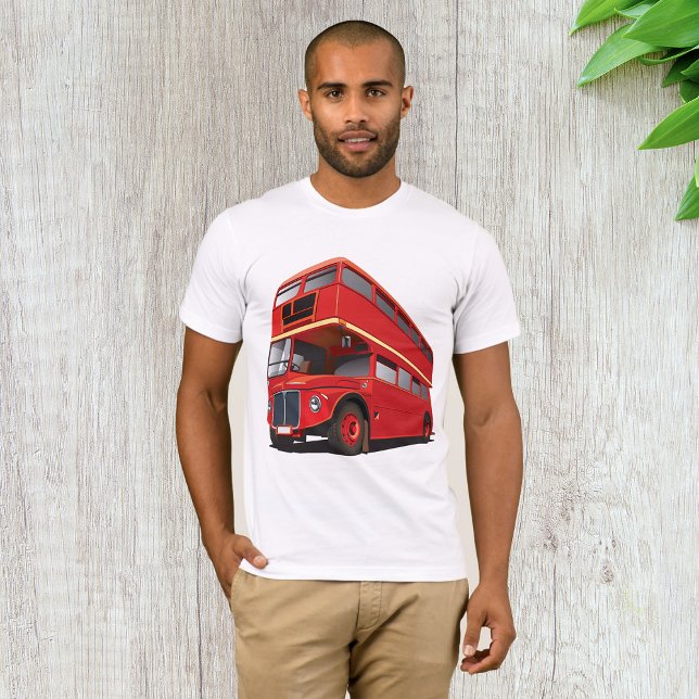 Red Double Decker Bus Mens T - Shirt (Von Creator hochgeladen)