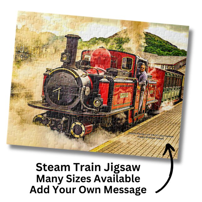 Red Double Fairlie Steam Train Loco - Wales UK Puzzle (Von Creator hochgeladen)