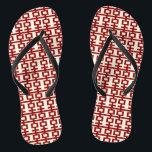 Red Double Happy Chinese Wedding Flip Flops<br><div class="desc">Minimalistisches chinesisches doppeltes Glücksgefühl-Design in schlichten rot-weißen Mustern. Ein elegantes asiatisches Hochzeitsdesign für das moderne und stilvolle Paar. Das doppelte Glück ist ein sehr gutes und viel Glück-Symbol, das bei allen orientalischen Hochzeiten und Feiern verwendet wird. Mit Fett*fa*tin entworfen. Einfach mit eigenen Texten, Fotos oder Bildern anpassen. Für individuelle Anfragen...</div>