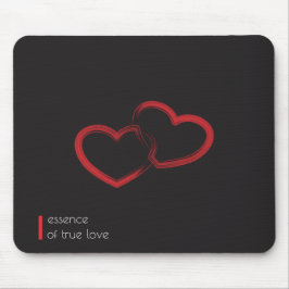 Red Double Heart Mousepad