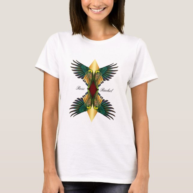 Red Double Wings Diamond Design T-Shirt (Vorderseite)