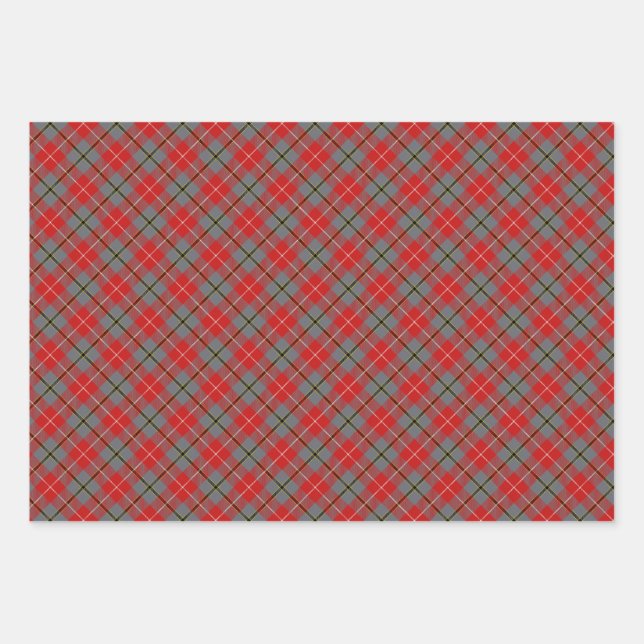 RED DOUGLAS Wrapping Paper Flat Sheet Set 3 Geschenkpapier Set (Vorderseite 2)