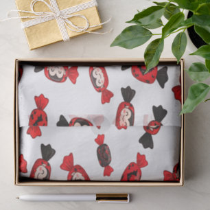 Red Dracula Candy zu Halloween Seidenpapier