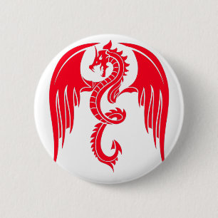 Red Dragaon Roter Drache Button