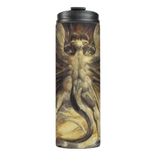 "Red Dragon" Art Custom Text tumbler Thermosbecher