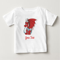 Red Dragon Cartoon Baby T - Shirt