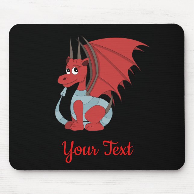Red Dragon Cartoon Mouse Pad Mousepad (Vorne)