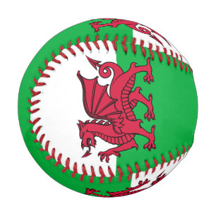 Red Dragon Celtic Flag Wales & Welsh Baseball
