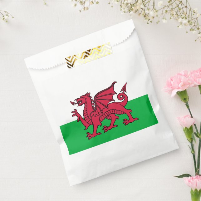 Red Dragon Celtic Flag Wales & Welsh Geschenktütchen (Versiegelt)