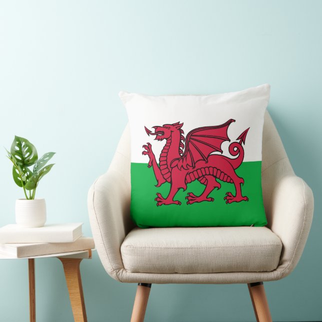 Red Dragon Celtic Flag Wales & Welsh Kissen (Stuhl )