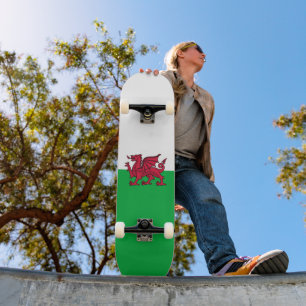 Red Dragon Celtic Flag Wales & Welsh Skateboard