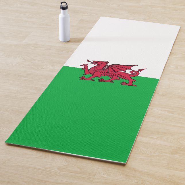 Red Dragon Celtic Flag Wales & Welsh Yogamatte (Beispiel)