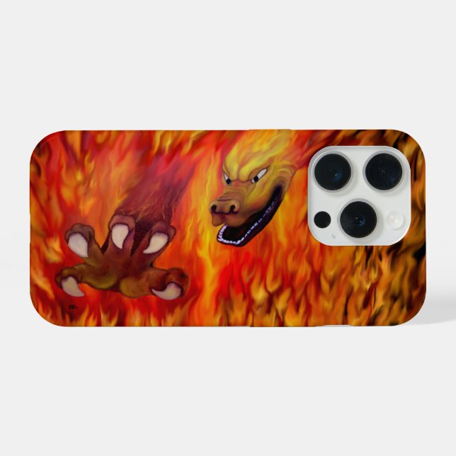 Red Dragon Claw iPhone Hülle (Rückseite (Horizontal))