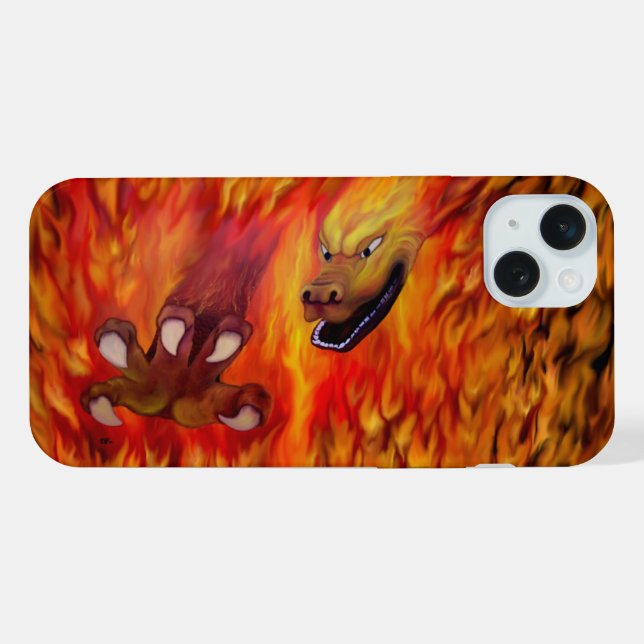 Red Dragon Claw iPhone Hülle (Rückseite (Horizontal))