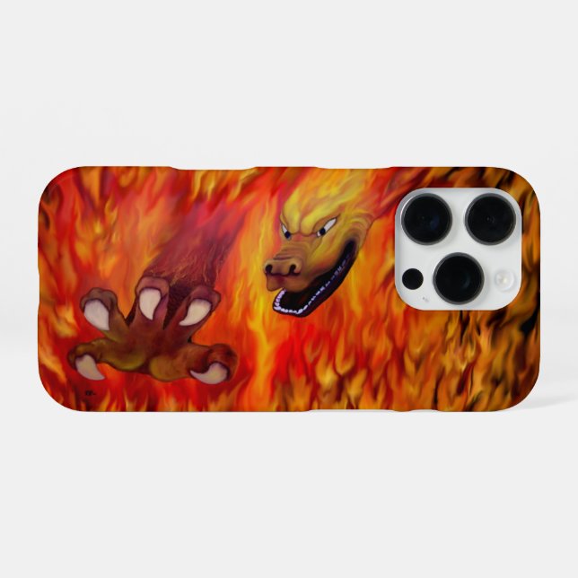Red Dragon Claw iPhone Hülle (Rückseite (Horizontal))