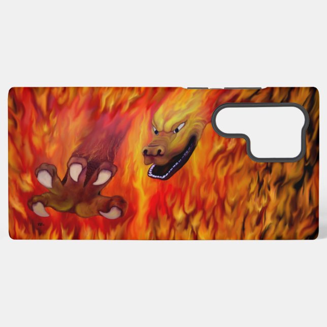 Red Dragon Claw Samsung Galaxy Hülle (Rückseite (Horizontal))