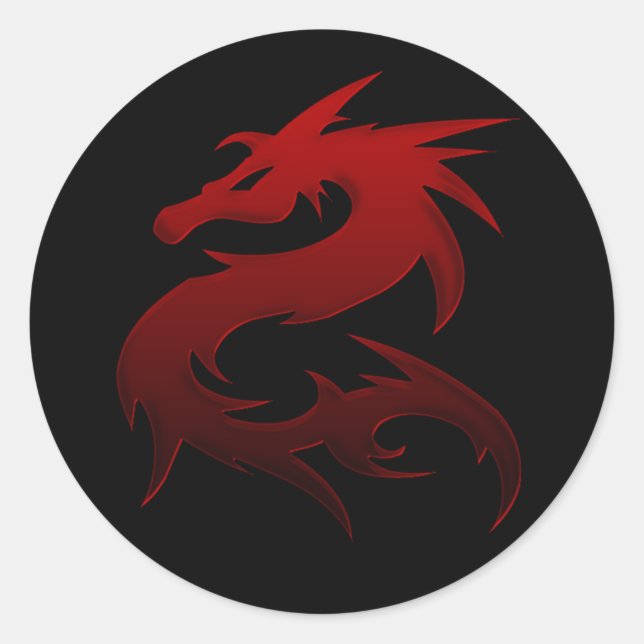 Red Dragon Design 1 :: Fantasy Stickers (Vorderseite)