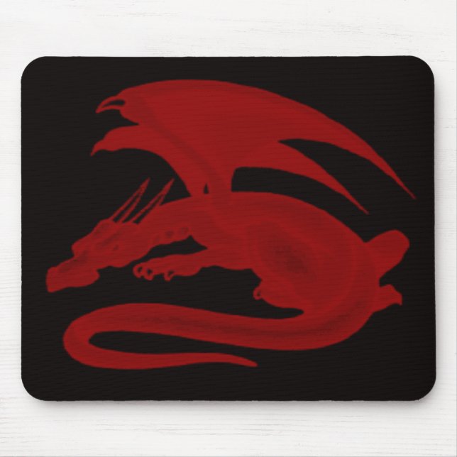 Red Dragon Drakon Maionios Mouse Pad Mousepad (Vorne)