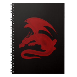 Red Dragon Drakon Maionios Spiral Notebook Notizblock
