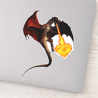 Red Dragon Fire Breathing Heart
