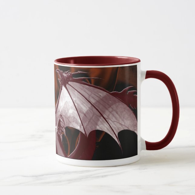 Red Dragon & Flames Fantasy Tasse (Rechts)