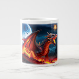 Red Dragon Full Moon Coffee Tasse