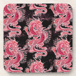 Red Dragon Galaxy Getränkeuntersetzer