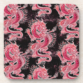 Red Dragon Galaxy Getränkeuntersetzer