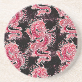 Red Dragon Galaxy Getränkeuntersetzer