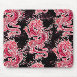 Red Dragon Galaxy Mousepad