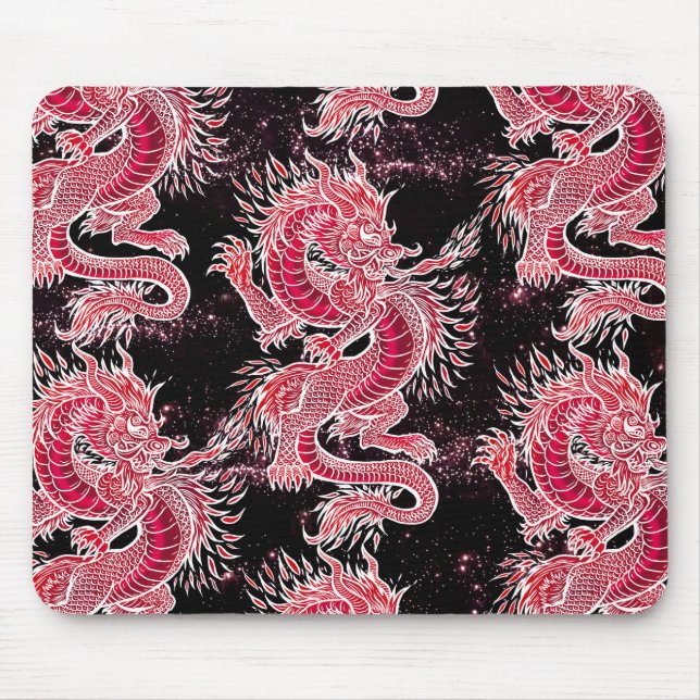Red Dragon Galaxy Mousepad (Vorne)