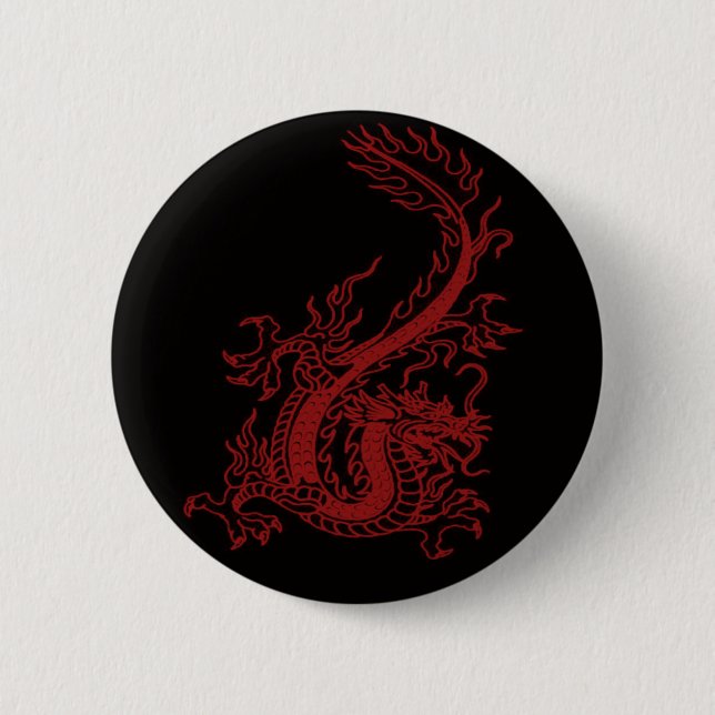 Red Dragon Glaurung Button (Vorderseite)