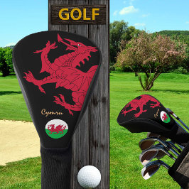 Red Dragon Golf Wales, Golfspielen, walisische Fla Golf Headcover