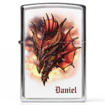 Red Dragon Head Fire Individuelle Name Fantasy