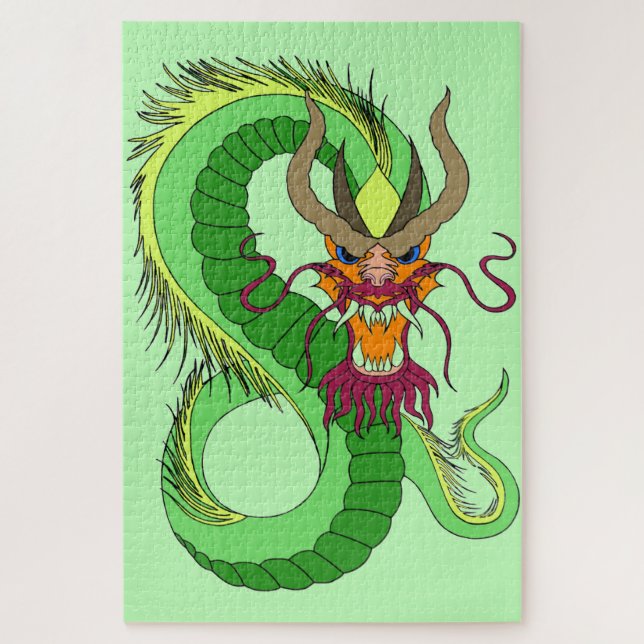 Red Dragon Jigsaw Puzzle (Vertikal)