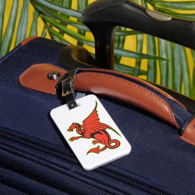 Red Dragon Luggage Tags Gepäckanhänger (Von Creator hochgeladen)