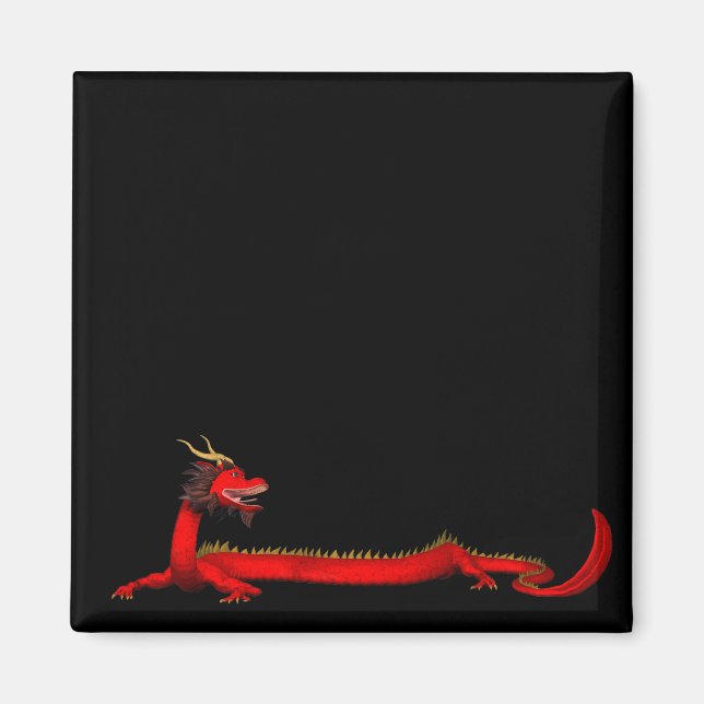 Red Dragon Magnet (Vorne)