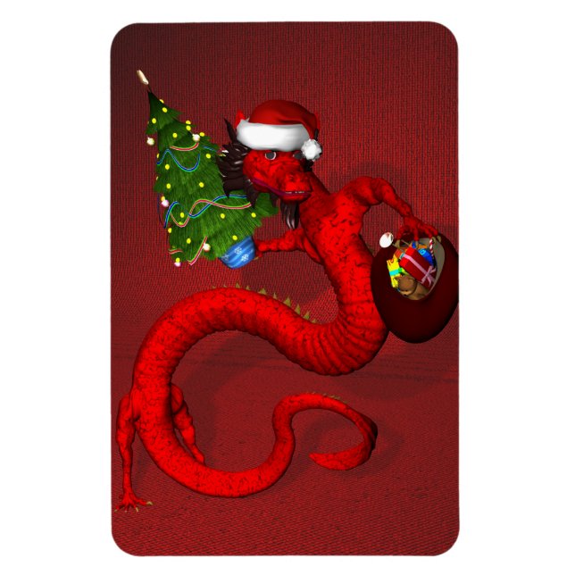 Red Dragon Magnet (Vertikal)