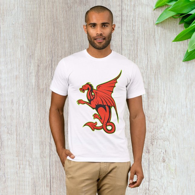 Red Dragon Mens T - Shirt (Von Creator hochgeladen)