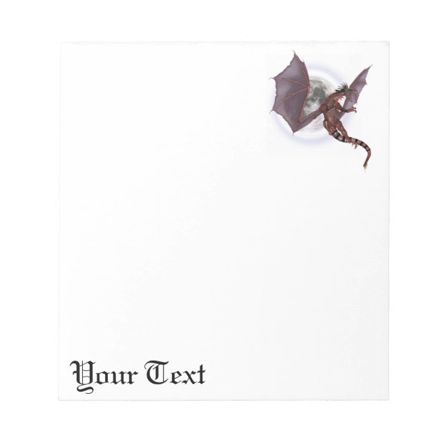 Red Dragon Notizblock (Vorderseite)