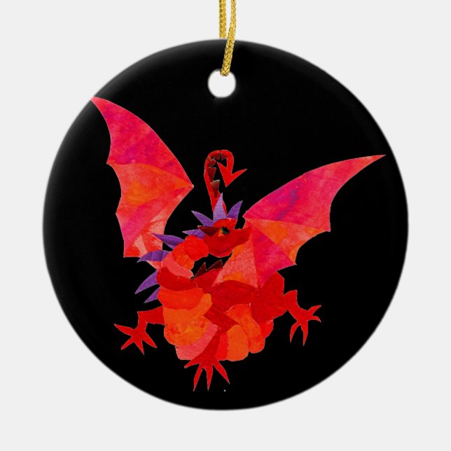 Red Dragon Ornament (Vorne)