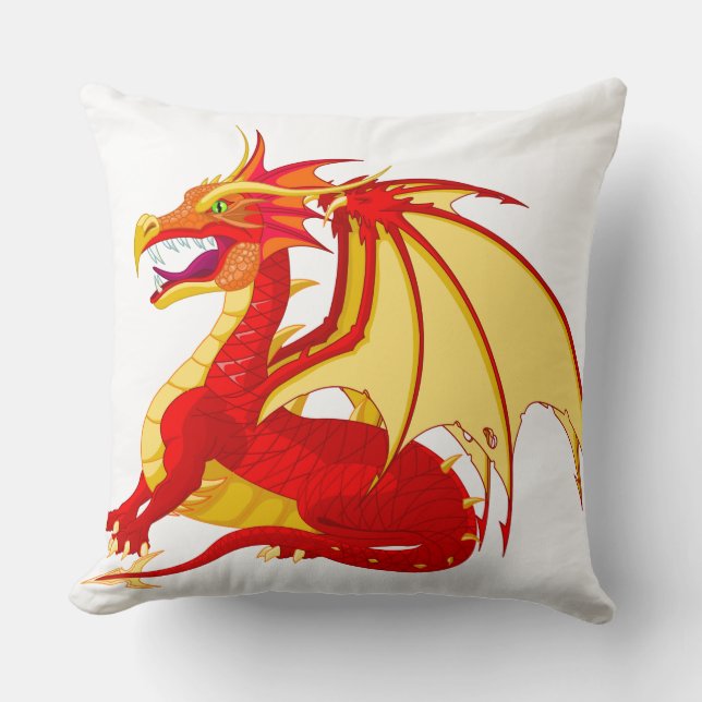 Red Dragon Pillow Kissen (Vorderseite)