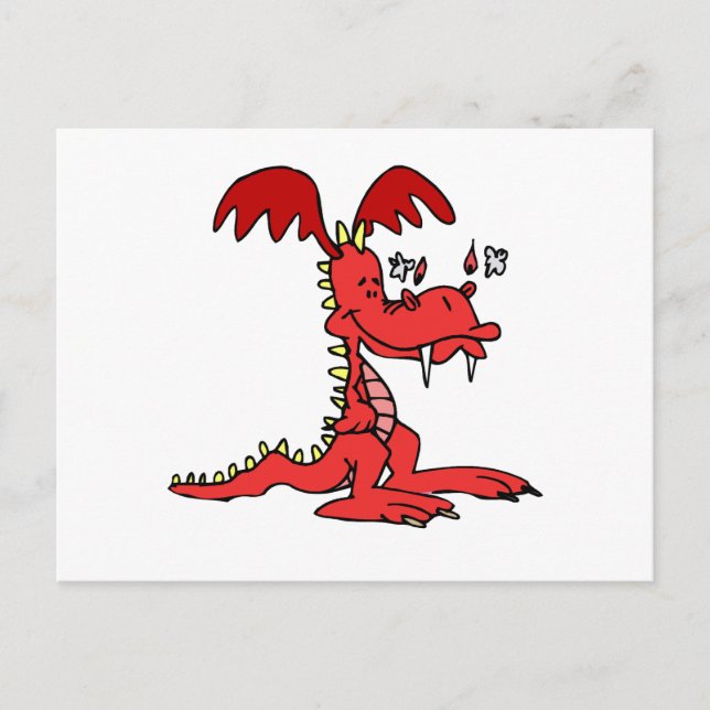 Red Dragon Postkarte (Vorderseite)