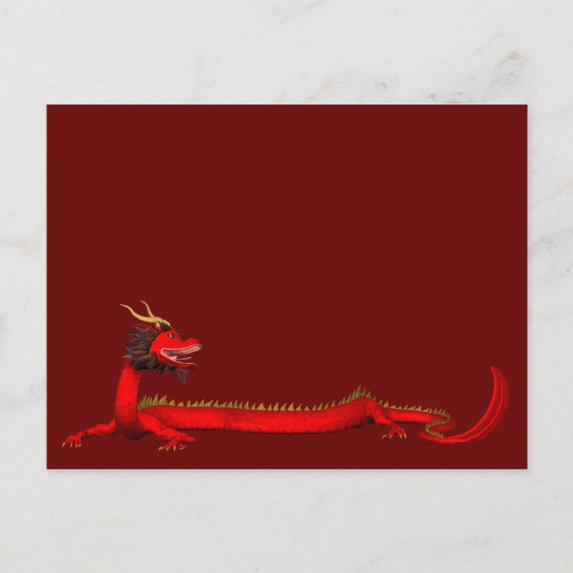 Red Dragon Postkarte (Vorderseite)