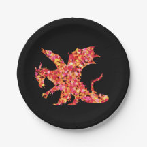 Red Dragon Splatted Paint