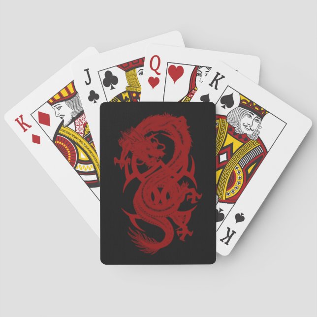 Red Dragon Xiuhcoatle Playing Cards Spielkarten (Rückseite)