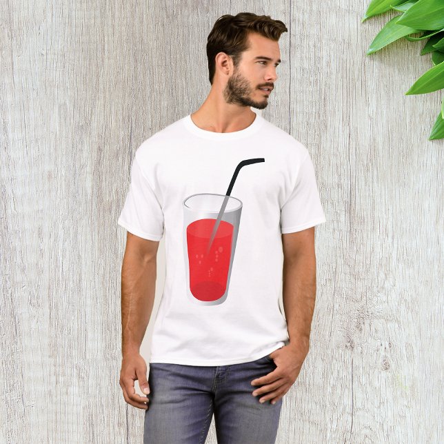 Red Drink Mens T - Shirt (Von Creator hochgeladen)